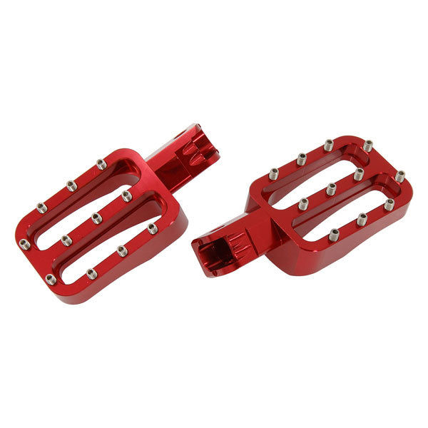 BS1928 - Red CNC Foot Pegs For Pit Bike