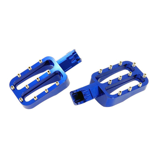 BS1931 - Blue CNC Foot Pegs For Pit Bike