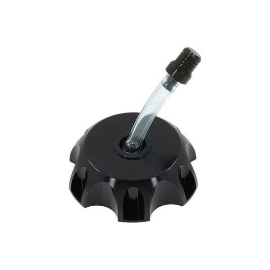 BS2002 - Alloy Fuel Tank Cap With Top Valve Black