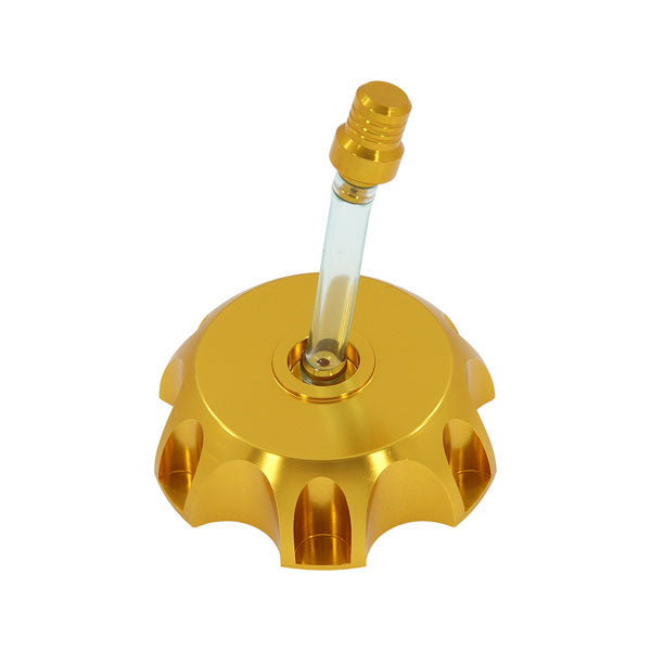 BS2004 - Alloy Fuel Tank Cap With Top Valve Gold