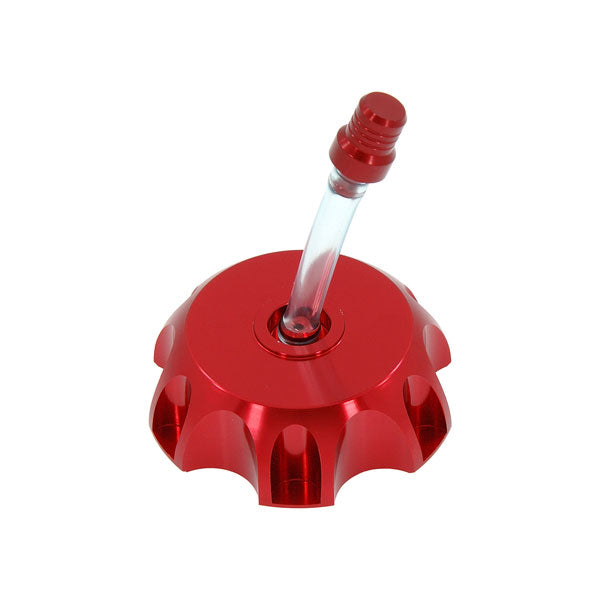 BS2005 - Alloy Fuel Tank Cap With Top Valve Red