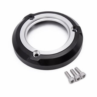 BS3721 - 4 Gear Engine Decoration Cover / Black Exterior & Amp Silver Interior /6061 T6 CNC