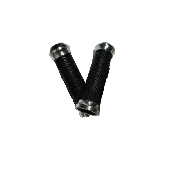 BS2270 - Handle Bar Silver Grips  0833b