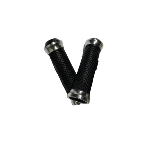 BS2270 - Handle Bar Silver Grips  0833b