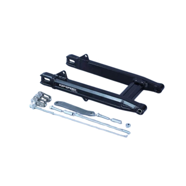 BS0796-BLACK - Kepspeed Mad Dog CUB Alloy Swingarm Plus +5CM In Black