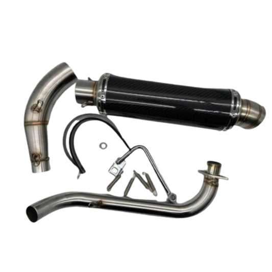 BS1019 - Dx Munk Zero Downswept Carbon Style Exhaust