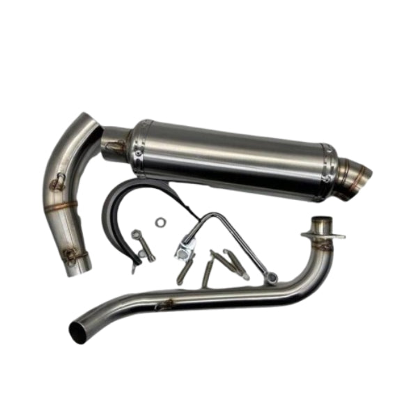 BS1018 - Dx Munk Zero Downswept Stains Steel Exhaust
