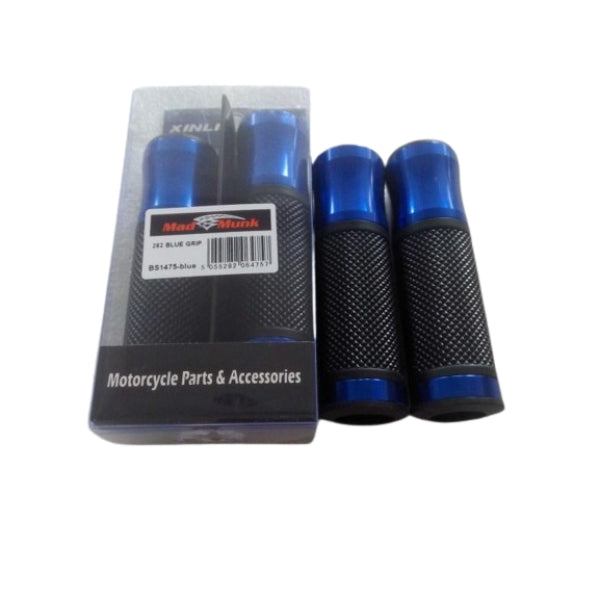 BS1475-BLUE - Handle Bar Grips with Blue Ends