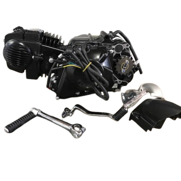 BS1596 - YX 140cc Semi Auto 4 Speed Electric Start And Kick Start In Black