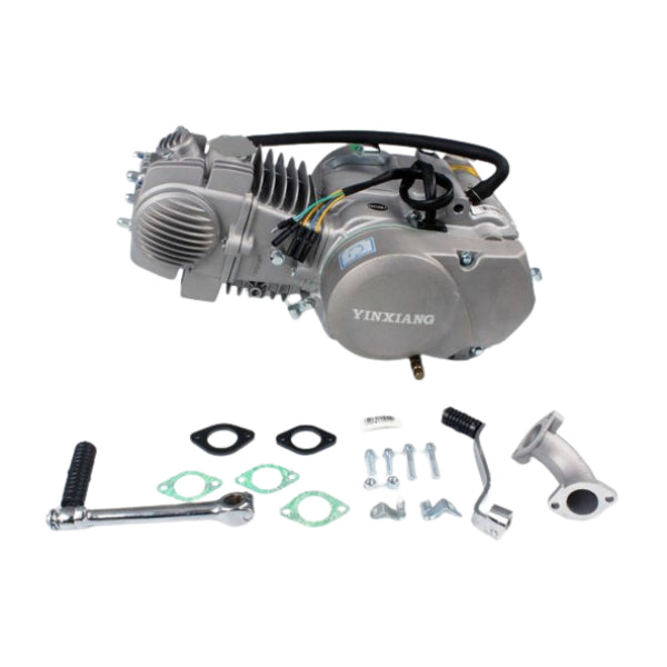 BS1102-SILVER YX 140cc Start 4 Speed Manual Clutch In Silver