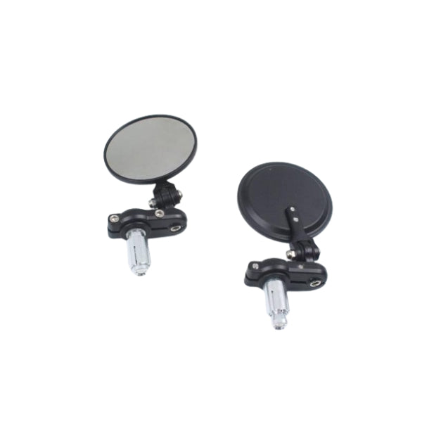 BS1833 - Round Black End of Bar Mirrors