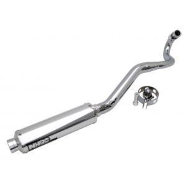 BS1455-02 - NHRC up Exhaust with Silver Silencer for Dax Zenhua / Skyteam Euro 4-5 Fuel Injection