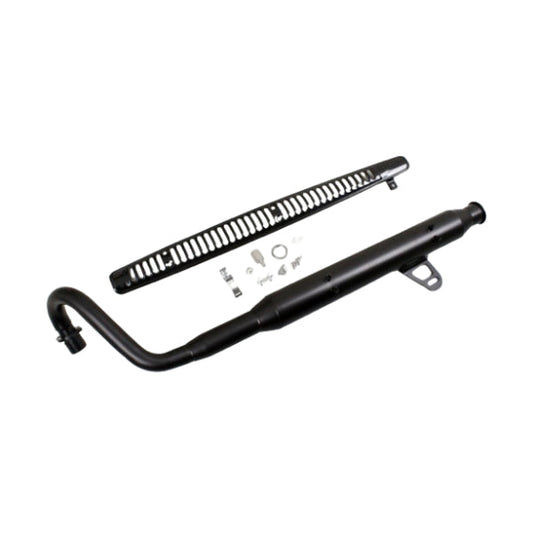 BS1401-NEW - Carbon Performance Dx Upswept S/Steel Exhaust in Black Fit 50cc to 212cc Engines
