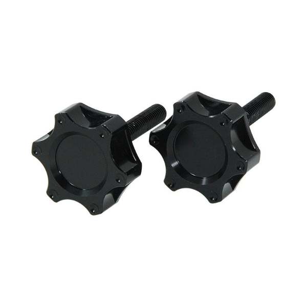 BS1066-BLACK - CNC Handle Bar Holder  Knobs in Black