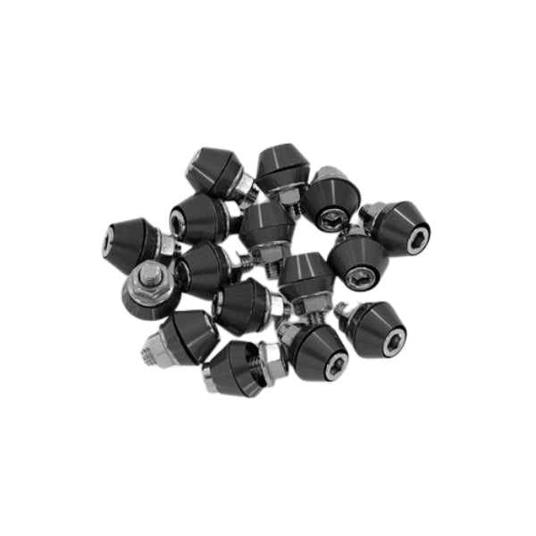 BS0805-BLACK - CNC Black Munk Rim Bolt 16pc