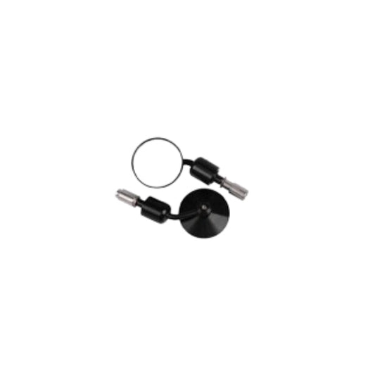 BS2449  - 6.8cm Diameter Small Bar End Rear View Mirrors In Black