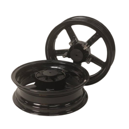 BS3693 - 12" BLACK TUBELESS RIM SET FOR HONDAST 125 AND MONKEY 125