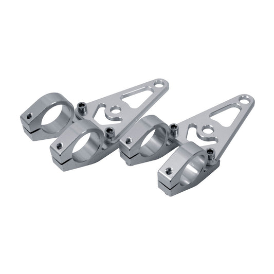 BS0052-SILVER CNC Alloy 31mm Light Brackets In Silver