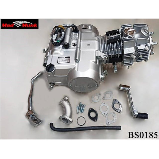 BS0185 Zongshen 125cc Kick Start Engine In Silver