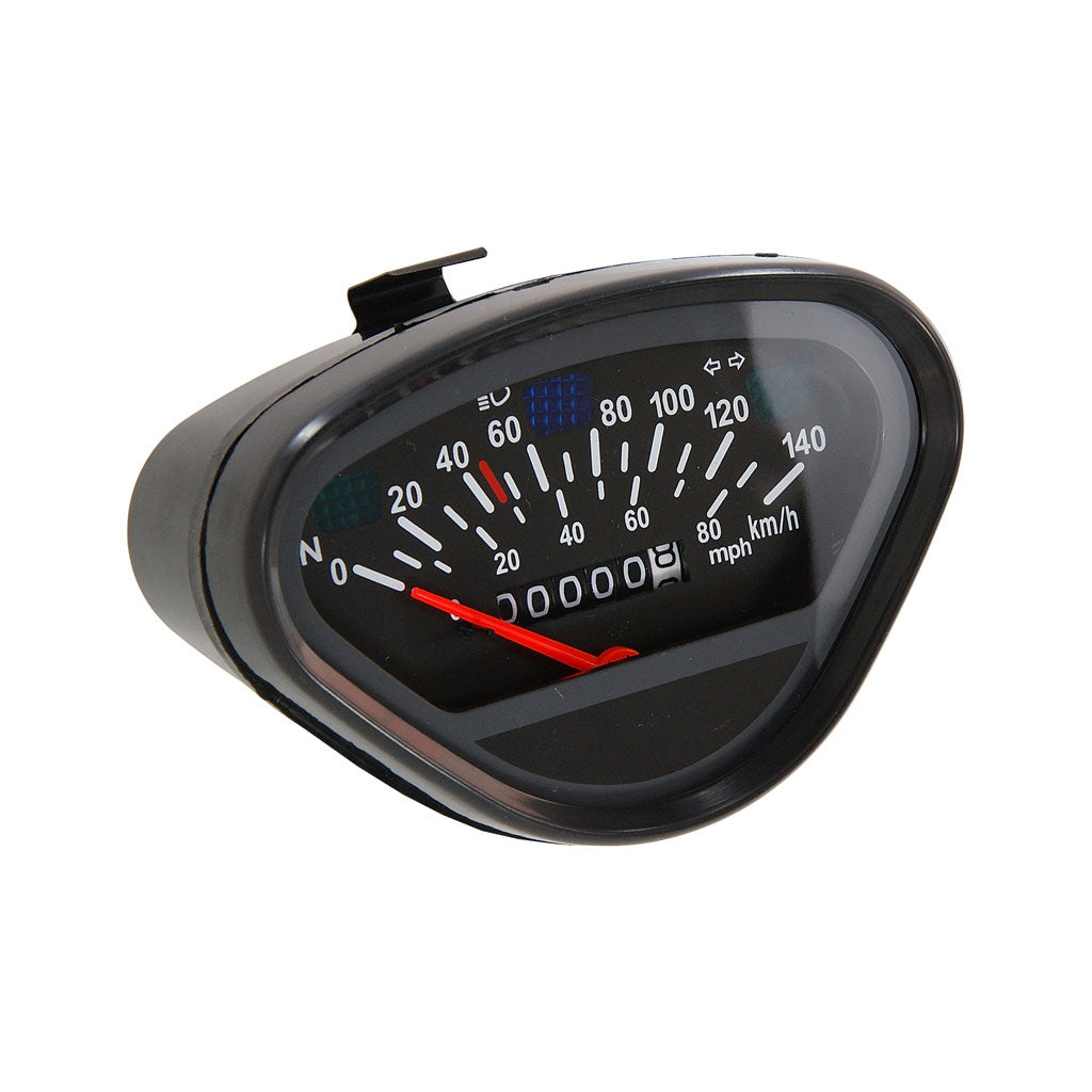 BS0197 DAX Speedometer Black - 140km/h