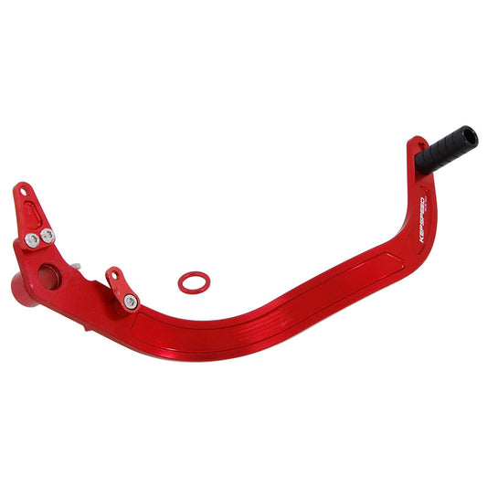 BS0243 CUB CNC Rear Brake Pedal In Red