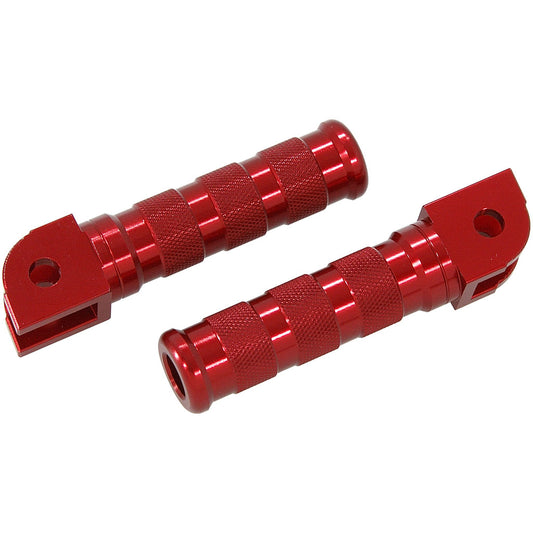 BS0295-RED - Small Diameter Foot pegs In Red For DAX & MUNK