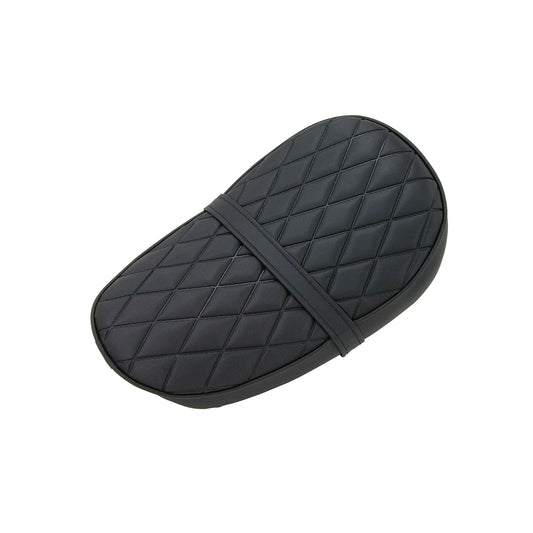 BS0354 Low MUNK Seat In Black With Diamond Patten & Black Piping