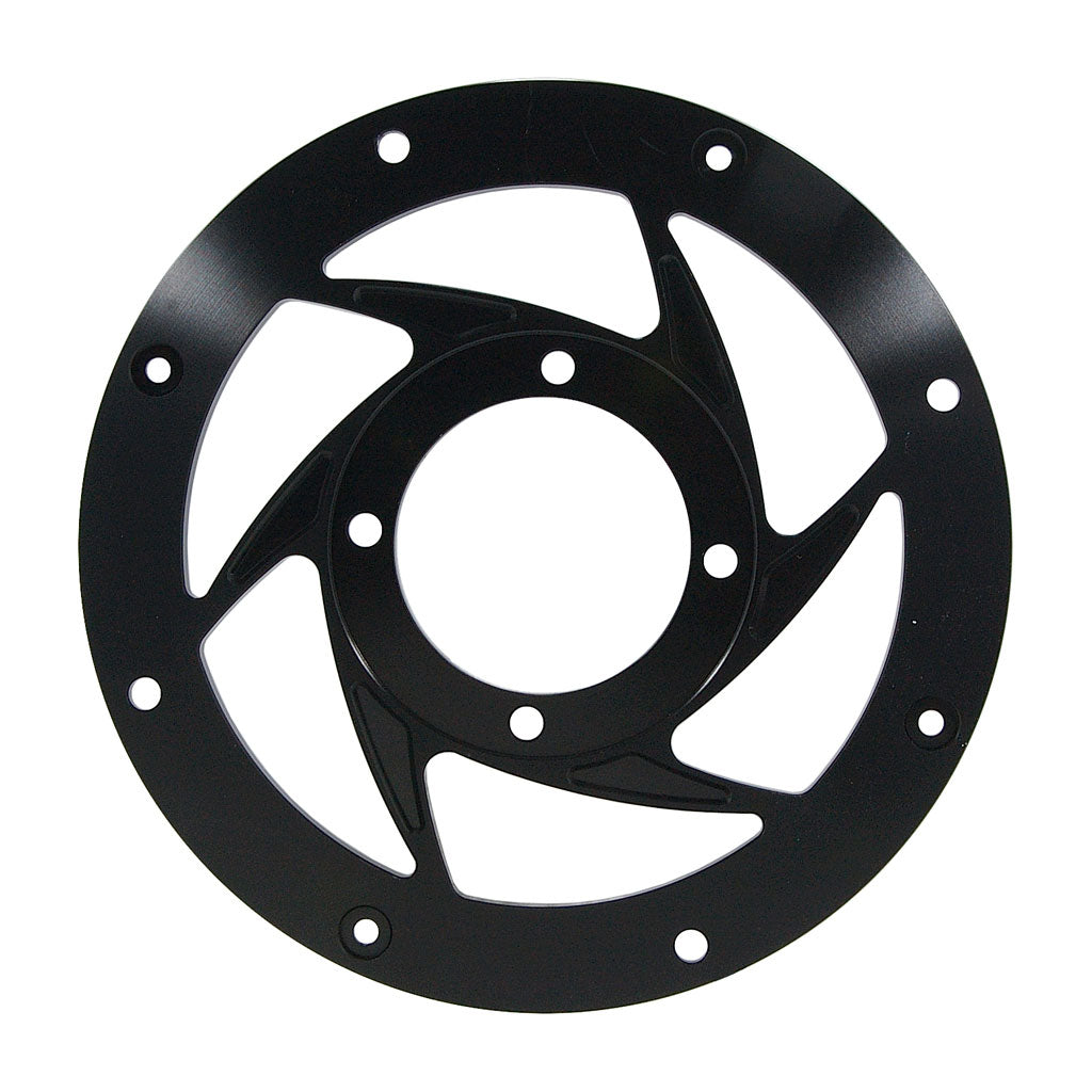 BS0435-BLACK Black 6-Spoke Rim Centre Plate For DAX 10'' Rims