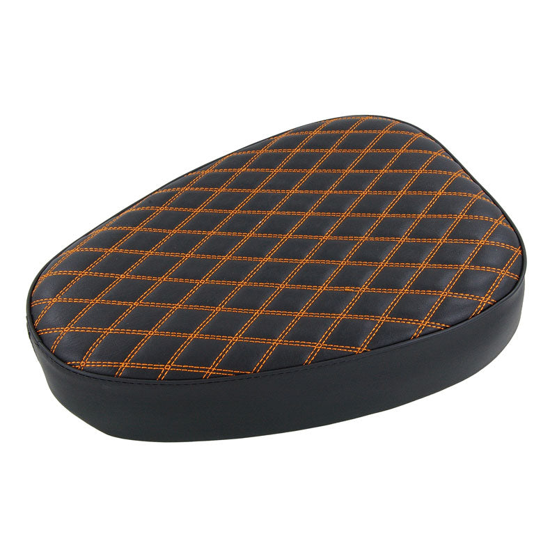 BS0594 CUB Custom Black With Orange Diamond Stitch Seat – Madmunkuk