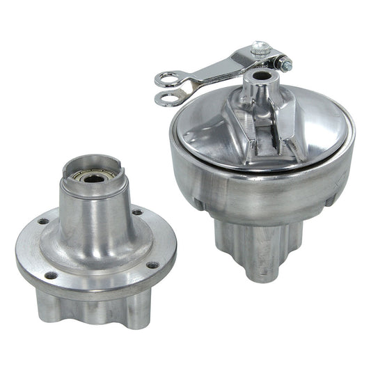 BS0735 Front & Rear Polished Hubs For MUNK