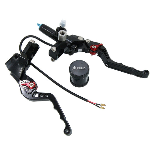 BS0984 MUNK Brake Master Cylinder With Clutch Lever CNC In Black