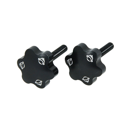 BS1095-BLACK 6 Sided CNC Handlebar Holder In Black