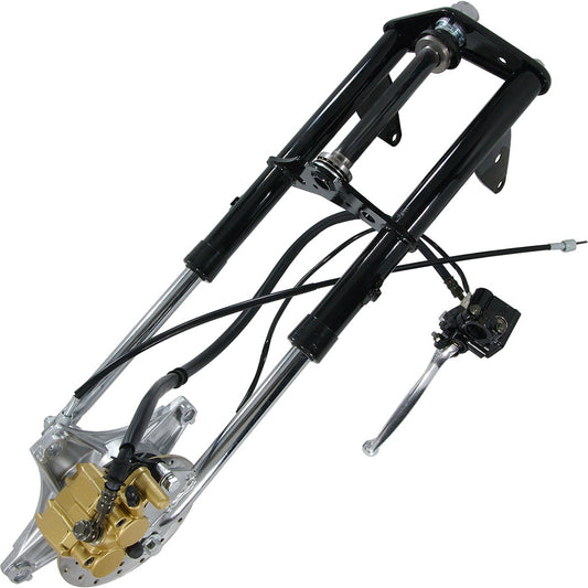 BS1136 Old Style Forks With Complete Disc Brake In Black For Dax