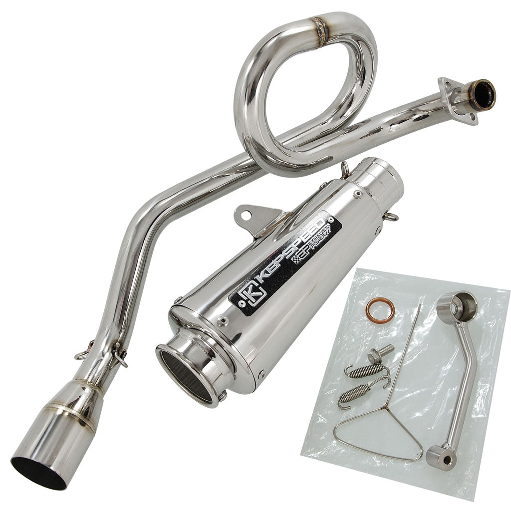 BS1262 Kepspeed Stainless Steel DAX & Monkey Down Swept Exhaust