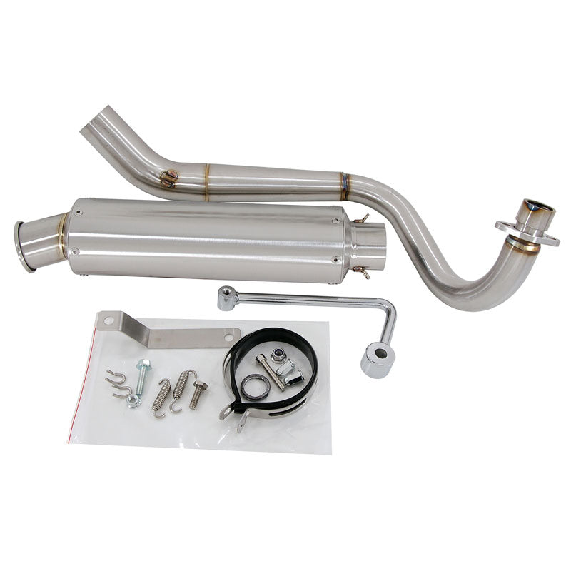 BS1408 Carbon Performance DAX - MONKEY - CUB Stainless Steel Down Swept Exhaust