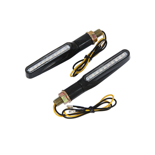 BS1410 E Marked Sequential Black LED Indicators - Pair